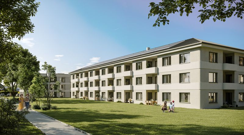 Generationsübergreifendes Wohnen: 3-Zimmer-Wohnung mit Loggia in Zeuthen